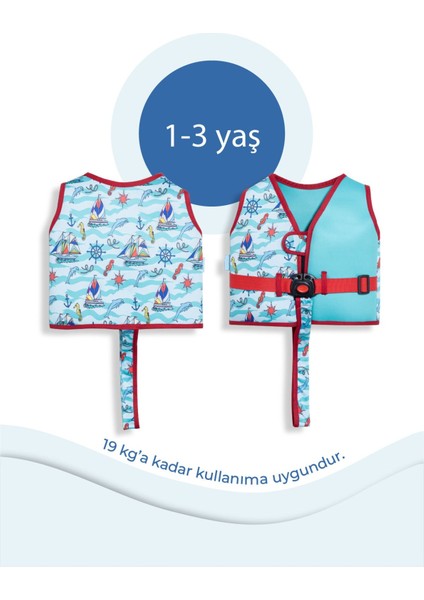 Yeşil ve Mavi Çocuk Yüzme Yeleği, Rahat ve Şık Tasarım indirimleri