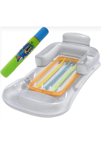 Renkli Lüks Sultan Koltuğu, Havuz, Deniz Yatağı ve Su Pompası Seti