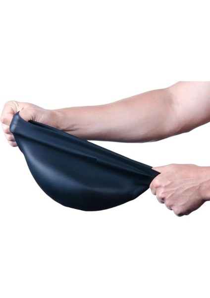 Siyah Silikon Yüzücü Bone, Rahat ve Şık Tasarım, Deniz ve Havuz Kullanımı Için Ideal fırsatları