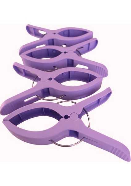 Pembe 4'lü Büyük Boy (14 Cm) Plaj Havlu Tutucu ve Sabitleyici Set fiyatları