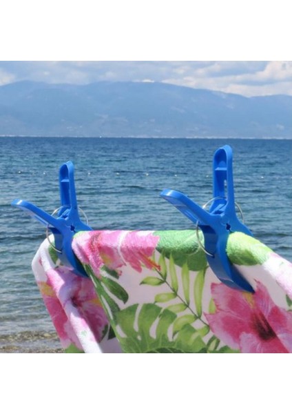 Pembe 4'lü Büyük Boy (14 Cm) Plaj Havlu Tutucu ve Sabitleyici Set modelleri