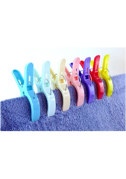 Pembe 4'lü Büyük Boy (14 Cm) Plaj Havlu Tutucu ve Sabitleyici Set indirimleri