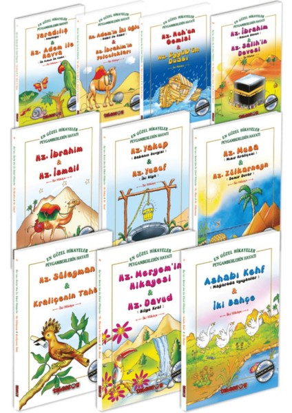 Kur’an-I Kerim’den En Güzel Hikayeler (Renkli, 10 Kitap Set)