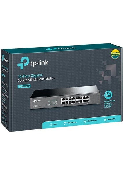 Kampanya Estevia TL-SG1016D 16 Port 10/100/1000 Mbps Gigabit Switch (4172) Yeni!!!