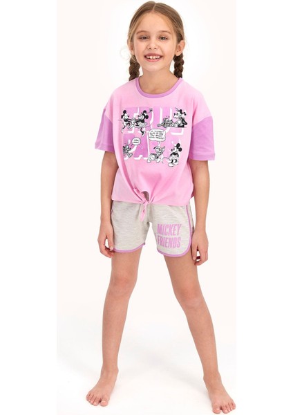 Kız Çocuk Toz Pembe Şort Takım fırsatları