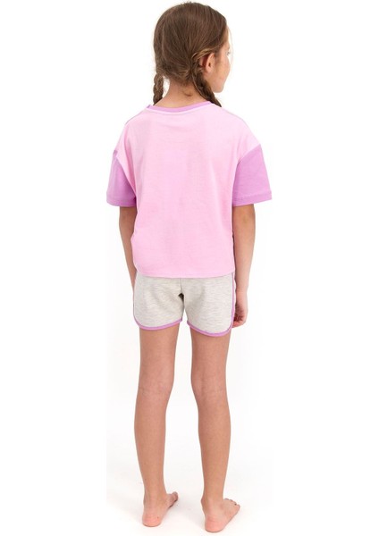Kız Çocuk Toz Pembe Şort Takım indirimleri