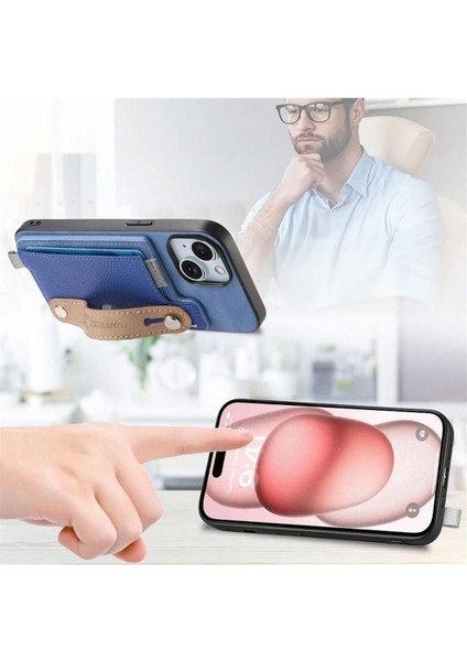 Apple Iphone 13 Uyumlu Kılıf 2in1 Kartlıklı Best Deri Kılıf Kahverengi modelleri