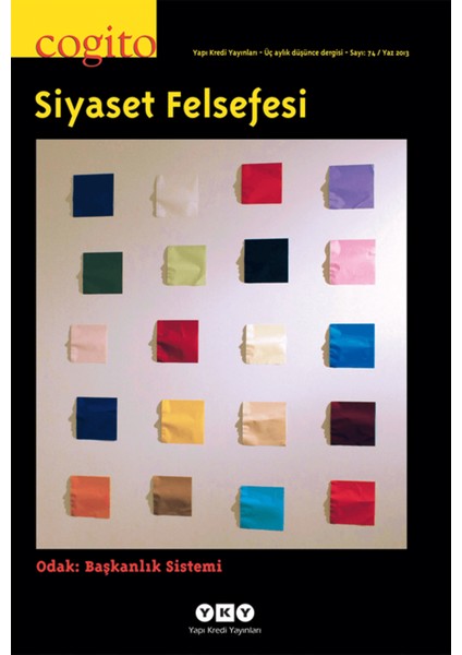 Cogito Sayı: 74 Siyaset Felsefesi