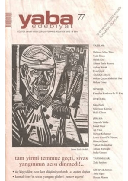 Yaba Edebiyat Dergisi Sayı: 77