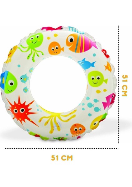 Renkli Deniz Simidi, Çocuklar Için, 51 Cm, Hediye Bonek ile fırsatları