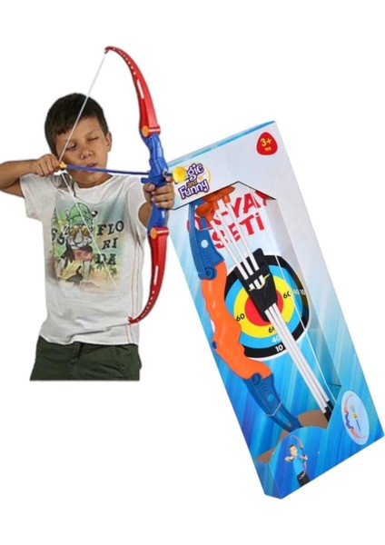 Mavi Çocuk Ok ve Yay Oyun Seti, Eğlenceli ve Güvenli Oyuncak.