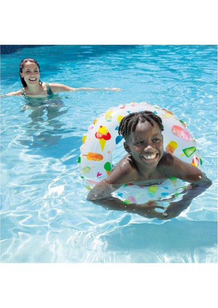 Dondurma Desenli Çocuk Havuz ve Deniz Simiti, 61 Cm, 6-10 Yaş Için Mükemmel Seçim fiyatları