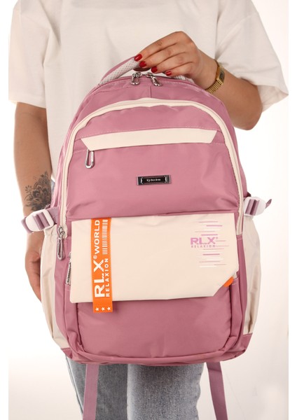RLX-2059 Okul Sırt Çantası Öğrenci Günlük Seyahat Tatil Spor Yürüyüş Gezi modelleri