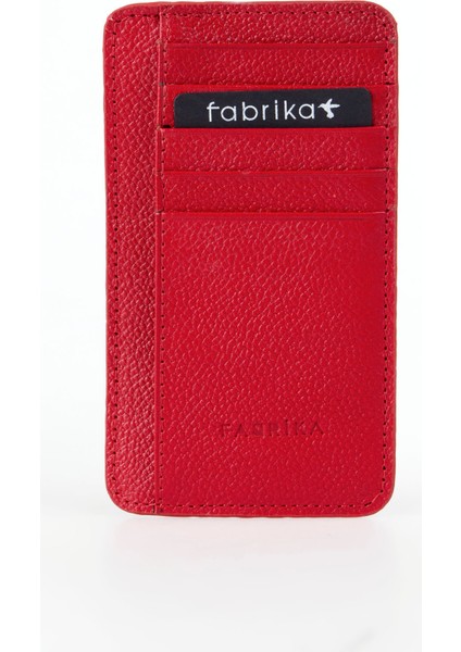 Kırmızı Kadın 7X13X2 cm Deri Kartlık Frk 528 Flt
