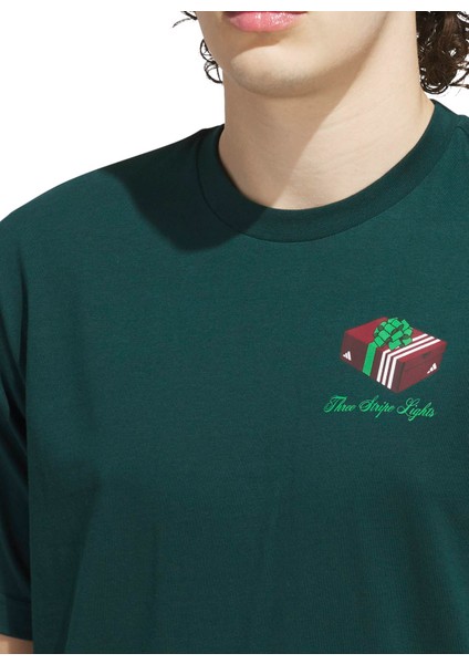 M Hldy Gftbox T Koyu Yeşil Bisiklet Yaka Normal Düz Erkek T-Shirt JN2498 modelleri