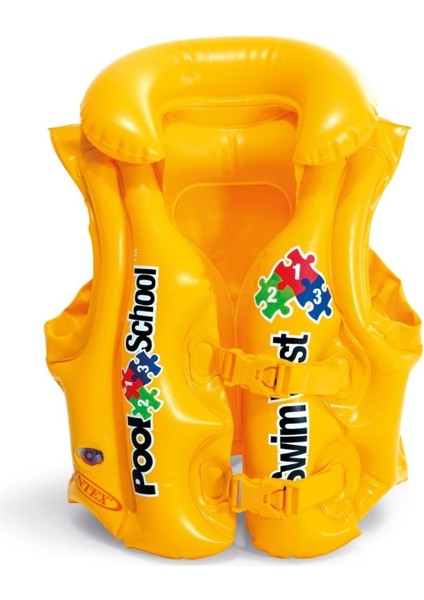 3-6 Yaş Çocuklar Için Sarı Havuz ve Deniz Can Yeleği