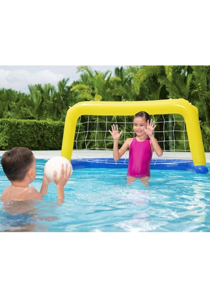 Şişirilebilir Su Topu Kalesi, Eğlence Dolu Yaz Aktivitesi, 142X76 Cm, Sarı Renk