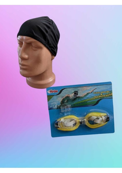 Renkli Yüzme Seti: Gözlük, Kulak Tıkacı ve Likralı Bone, Rahat ve Şık Kullanım fiyatları