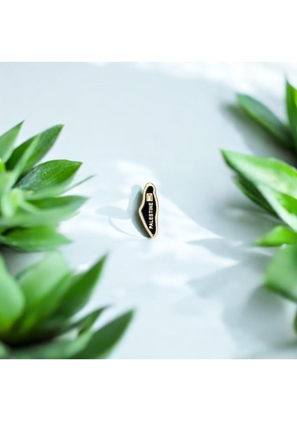 Palestine Broş Siyah