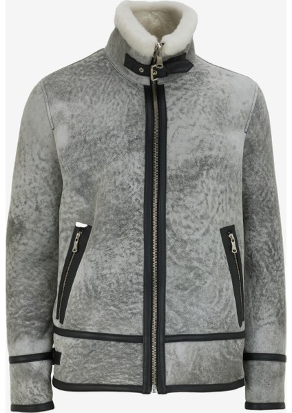 Dik Yaka Gri Erkek Mont F4WM-MNT 2774