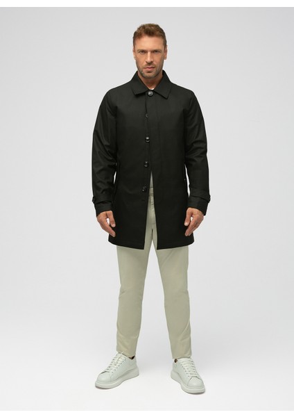Siyah Erkek Trençkot Marcus