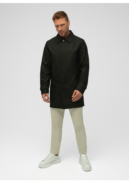 Siyah Erkek Trençkot Marcus modelleri