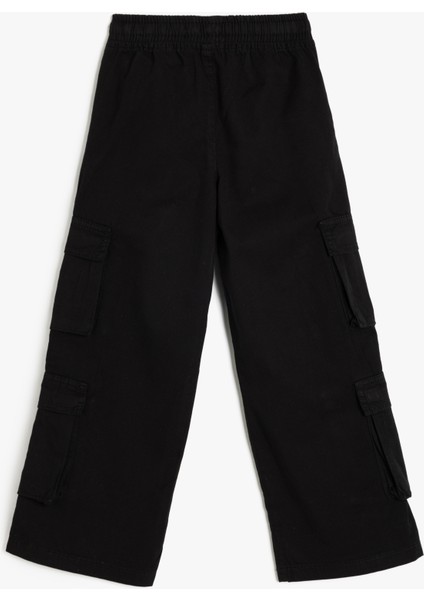 Yeni Sezon Pamuklu Kargo Cep Detaylı Denim Pantolon fiyatları