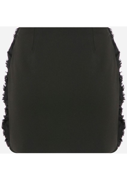 Ila Normal Bel Siyah Kadın Desenli Mini Etek IWPR25WSK07 fiyatları