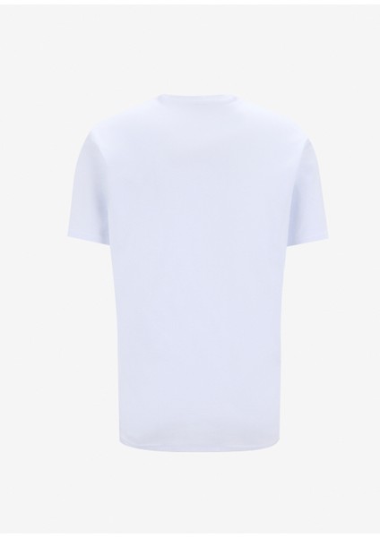 FOA404884RELAX Henley Tee 2.0 Beyaz Düğmeli Bisiklet Yaka Regular Fit Düz Erkek T-Shirt fiyatları
