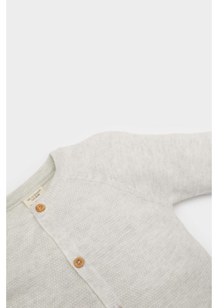 Erkek Bebek Bisiklet Yaka Düğmeli Triko Hırka A3833A525AU fiyatları