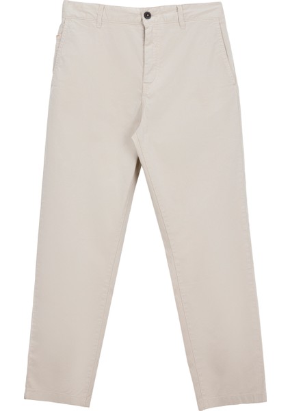 Normal Bel Normal Paça Bej Erkek Chino Pantolon Chino-Tapered