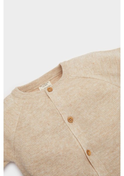 Erkek Bebek Bisiklet Yaka Düğmeli Triko Hırka A3833A525AU fiyatları