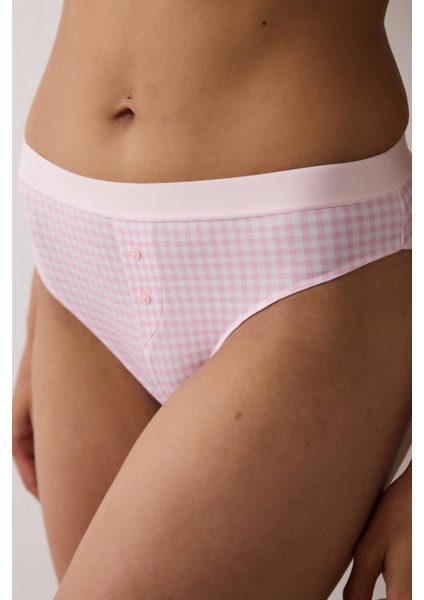 Printed Slip Pembe Külot modelleri