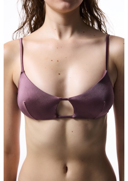 Invidia Minimal Kesim Gül Kurusu Bikini Üstü