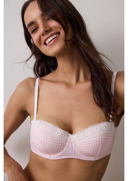 Bloom Printed Pembe Sütyen modelleri
