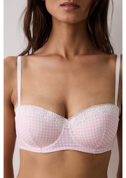 Bloom Printed Pembe Sütyen fırsatları