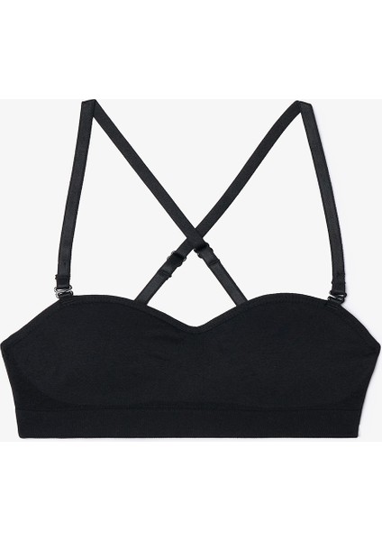 My First Bra Seamless Strapless Padded Siyah Sütyen