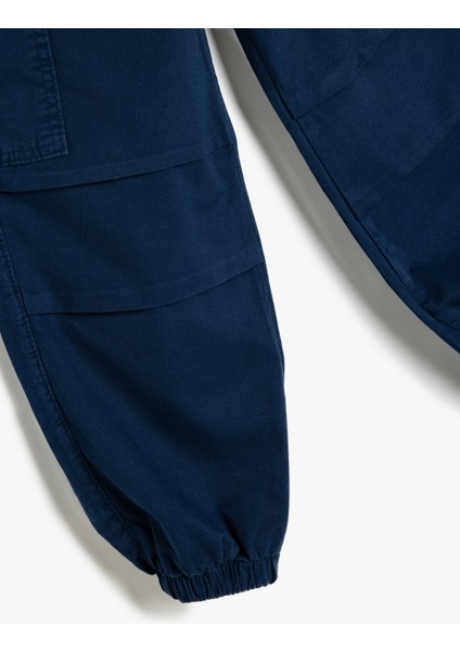 Yeni Sezon Jogger Paraşüt Pantolon Cepli Beli Bağlamalı Pamuklu modelleri