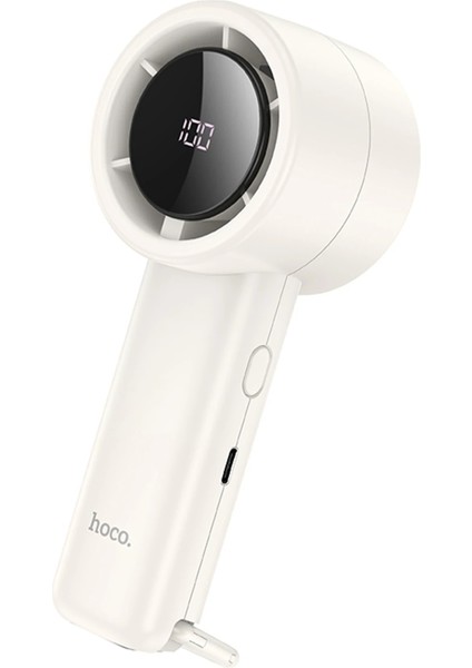 Hoco Mini El Tipi Soğutucu Fan Kablosuz Masa Üstü Mini 4000 Mah Şarjlı Vantilatör El Fanı Şarzjlı Doğal Esintili Kademeli Standlı modelleri