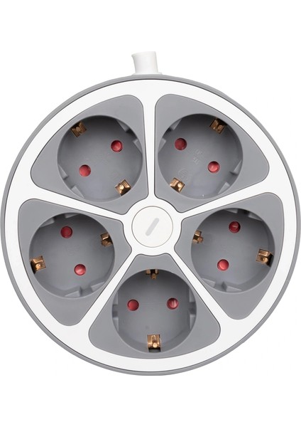 5li Anahtarlı 1.5 Metre Grup Priz VE-G605Y (5047)