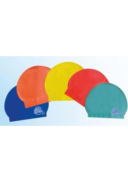 Renkli Silikon Yüzücü Bonesi, Hafif, Rahat ve Suya Dayanıklı, Çok Renkli Tasarım