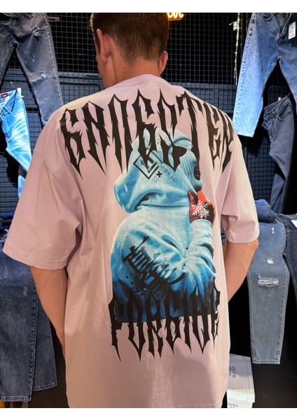 Desenli Oversize T-Shirt