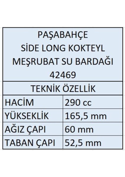 42469 Side Meşrubat Bardağı 12'li fiyatları