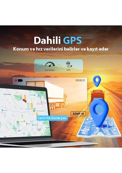 Rexıng R316 4K Gps Wı-Fı Arac Kamerası + 64GB Sd