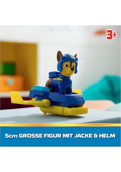 Paw Patrol: Action Pups Chase Aksiyon Figürü ve Katlanabilir Kanatlı Hoverboard Uçak Oyuncağı - 5 cm modelleri