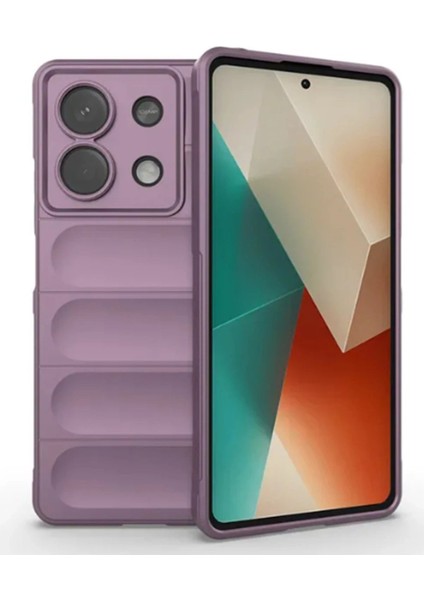 Xiaomi Poco X6 Kılıf Optimum Silikon - Mor - PZRCR5875-9115