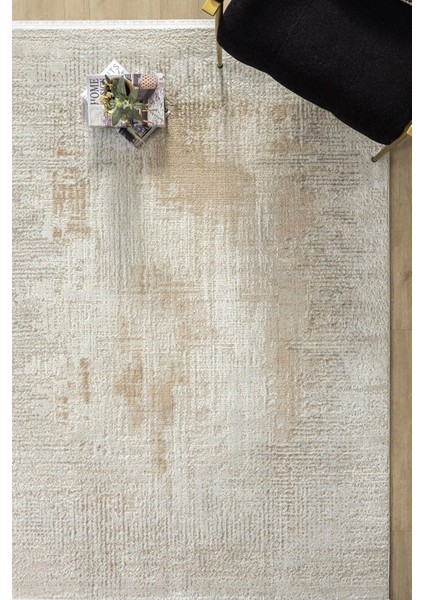 Modern Dokuma Halı Yıkanabilir Oturma Odası Halısı Salon Halısı Mutfak Bej