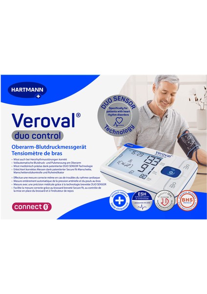 Veroval Duo Control Bluetooth Üst Koldan Tansiyon Aleti