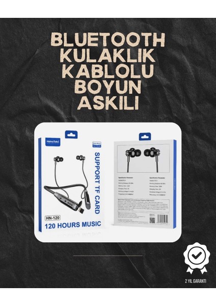 120 Saat Şarj Süresi Sunan Spor Tipi Kablosuz Bluetooth Kulaklık
