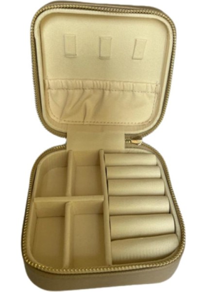 Seyahat Boy Takı ve Aksesuar Organizeri, Vizon Renkli ve Şık Tasarım fiyatları